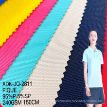 Factory price wholesale varley Knitted jacquard light poly spandex polyester waffle pique fabric and textiles for clothing